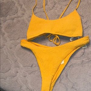 Hollister Yellow swimsuit